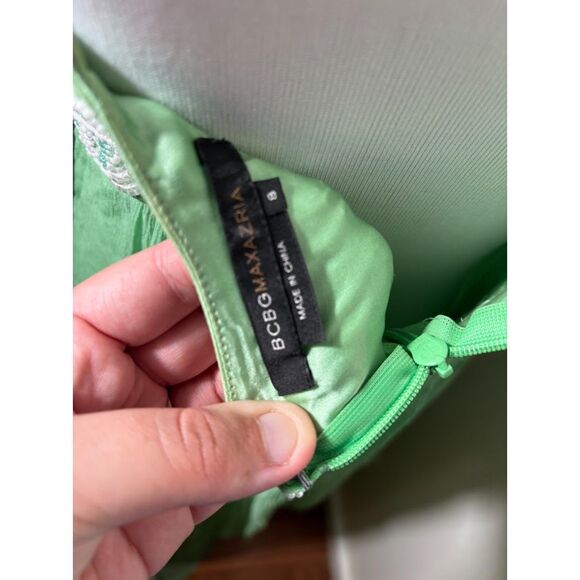 BCBGMaxAzria Gown Dress Maxi Beaded Silk y2k fairy fairycore empire waist prom - Picture 7 of 8